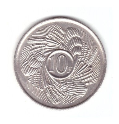 Moneda Burundi 10 francs/franci 1971 FAO, stare foarte buna, curata foto