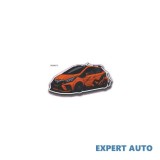 Sticker Auto kwmobile Portocaliu 15x9.5cm Abtibild Masina Tuning Exterior Universal PVC Autocolant Rezistent Zgarieturi Tema Abstracta