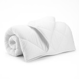 Pilota matlasata microfibra de iarna 200x210cm,alba-PLT29