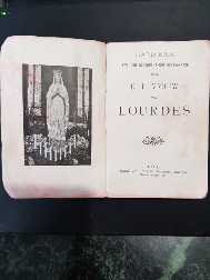 Carte religioasa in limba flamanda (Belgia)-peletinaj la Lourdes- tiparita 1903 foto
