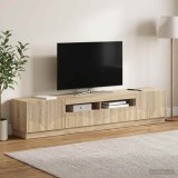 Cumpara ieftin Cabinet TV cu LED HOORN 3 buc. Stejar Sonoma Lemn prelucrat
