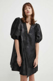 Stine Goya rochie culoarea negru, mini, oversize SG5401