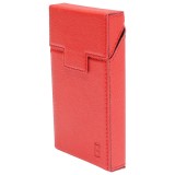Husa rosie din piele pentru pachet de tigari slim P34 Breckner