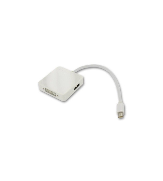 Mini DisplayPort 3 in 1 la DVI, HDMI si DisplayPort