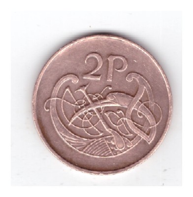 Moneda Irlanda 2 pence 1980, stare foarte buna, curata foto