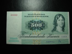 DANEMARCA 500 KRONER 1988 XF ++