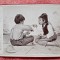 Fotografie tip CDV, doi baieti, inceput de secol XX