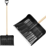 Lopata de zapada Snowman M0 400x310 mm, PVC, cu coada din lemn