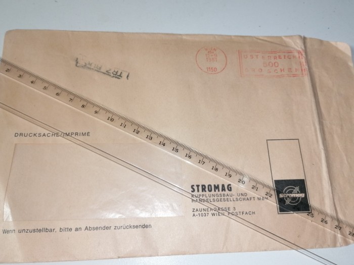 PLIC CIRCULAT ANTET - STROMAG , ANII 80