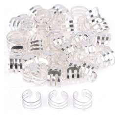 Set 20 Accesorii pentru Codite Afro - Box Braids, Silver