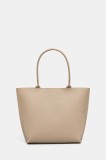 Answear Lab poseta de piele culoarea bej