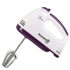Mixer de mana, Hausberg HB-4112MV, Alb/Mov, 250 W, 7 viteze foto