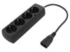 Cablu Prelungitor 3x1mm&sup2; 4 Prize 0.3m
