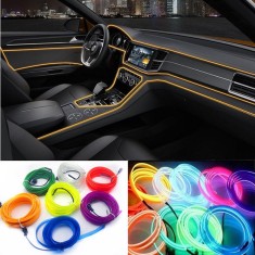 Lumini Ambientale Led Interior Masina, 3 M - Albastru foto