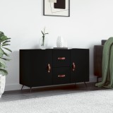 vidaXL Servantă, negru, 100x36x60 cm, lemn compozit