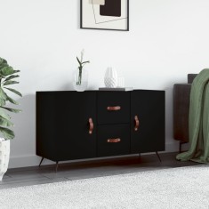 vidaXL Servantă, negru, 100x36x60 cm, lemn compozit