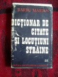 W1 DICTIONAR DE CITATE SI LOCUTIUNI STRAINE- BARBU MARIAN