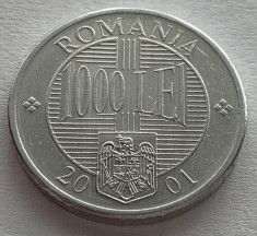 1000 Lei 2001 Romania, a UNC foto