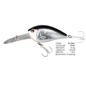 Vobler FL FL504 Floating 40mm 5.5g Depth 1.5m Colour 266 foto