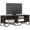 Gossi dulap tv, stejar maro, 122x34x41 cm, lemn prelucrat