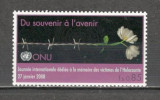 O.N.U.Geneva.2008 Anul international in memoria holocaustului SN.659, Nestampilat