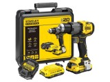 Mașină de găurit cu acumulator STANLEY SFMCD726D2K-QW, 0-500/0-2000 rot/min