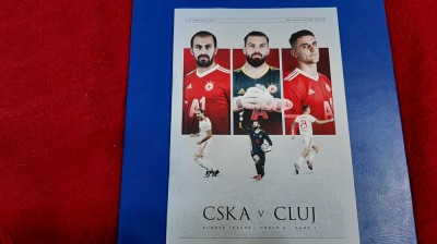 program TSKA Sofia - CFR Cluj foto