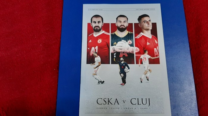 program TSKA Sofia - CFR Cluj
