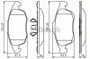 Set placute frana,frana disc CITROEN C4 Picasso I (UD) (2007 - 2013) BOSCH 0 986 495 258