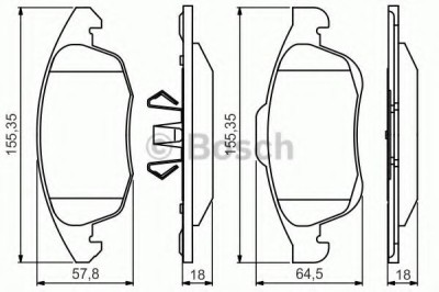 Set placute frana,frana disc CITROEN C4 Picasso I (UD) (2007 - 2013) BOSCH 0 986 495 258 foto