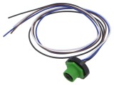 Conector M12 soclu mamă 4 pini 4A 250V IP67 cablu 0,5m LUTRONIC