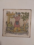 Placa ceramica pictata manual Der Rattenfanger Roesler Feinsteingut Rodach