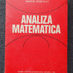 ANALIZA MATEMATICA - Rosculet 1984