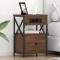 vidaXL Dulap de noapte Stejar brun 40 x 31 x 60 cm Lemn compozit