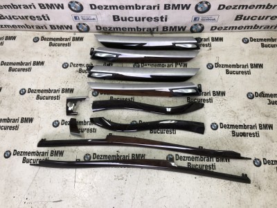 Set trimuri interioare bambus negru originale BMW X6 E71 foto