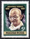 UNGARIA 1969, Aniversari - Ghandi, serie neuzata, MNH, Nestampilat