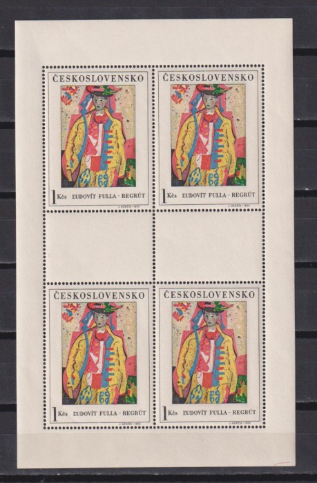 CEHOSLOVACIA ARTA 1966 MI. KB. 1668-1673 MNH+ MH (VEZI TOATE SCANARILE)