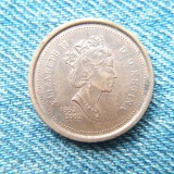 2q - 1 Cent 2002 Canada / moneda aniversara comemorativa 1952-2002