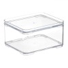 Cutie Organizare, Transparent, Dimensiuni 10x9x5.5 cm, Stivuibilă, Oem
