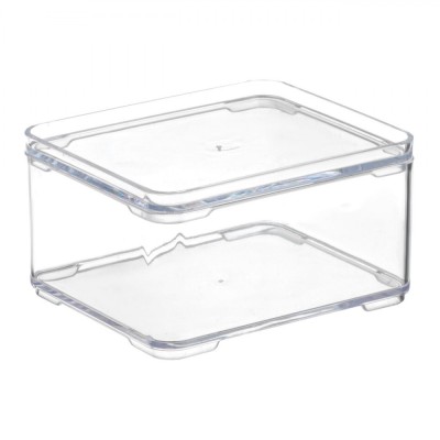Cutie Organizare, Transparent, Dimensiuni 10x9x5.5 cm, Stivuibilă foto