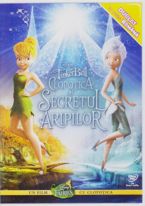 DVD animatie: Tinker Bell si Secretul aripilor ( dublat + sub in lb.romana )