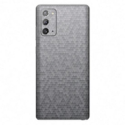 Set Folii Skin Acoperire 360 Compatibile cu Samsung Galaxy Note 20 (Set 2) - ApcGsm Wraps HoneyComb Gray foto