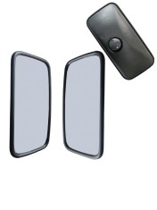 Set 2 bucati Oglinda universala exterioara 384 mm x 190 mm pentru camion, autobuz, utilaje de constructii si agricole, excavatoare, rulote si altele.