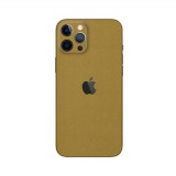 Cumpara ieftin Set Doua Folii Skin Acoperire 360 Compatibile cu Apple iPhone 12 Pro Wrap Skin Gold Metalic Matt, Auriu, Oem