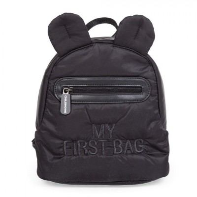Rucsac pentru copii matlasat Childhome My First Bag Negru foto