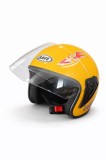 Casca cu viziera pentru motor, scuter, ATV - marime M L, galben metalizat