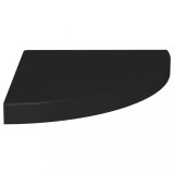 Cumpara ieftin Raft coltar de perete, negru, 35 x 35 x 3,8 cm, MDF
