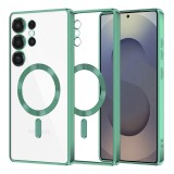 Husa premium Samsung Galaxy S25 Ultra Techsuit Luxury Crystal MagSafe, verde deschis