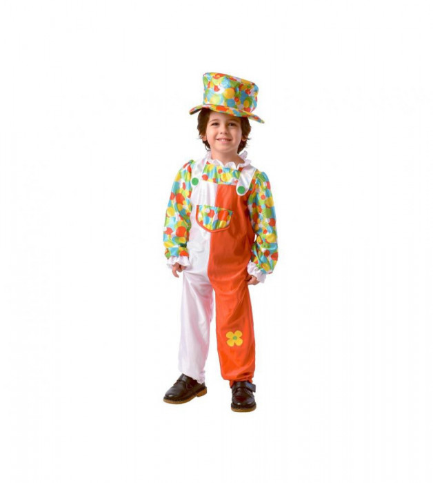 Costum carnaval Micul Clovn pentru copii 2-4 ani (98/104 cm)