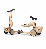 Cumpara ieftin Trotineta copii cu sezut, suport jucarie, transformabila 2in1, HighwayKick 1 Lifestyle Leopard, 1-5 ani, pana la 50 kg, Scoot Ride, Scoot And Ride